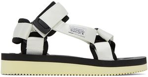 SUICOKE White & Black Depa-V2 sandals