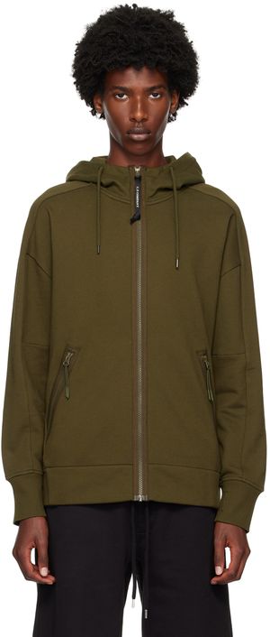 C.P. Company Khaki Goggle Hoodie