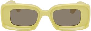 LOEWE Yellow Rectangular Sunglasses