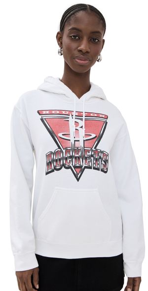 Junk Food Rockets Fleece Hoodie White XS