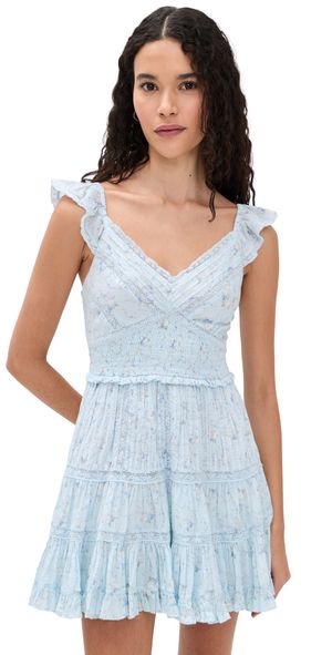 LoveShackFancy Presline Dress Snowdrop Blue L