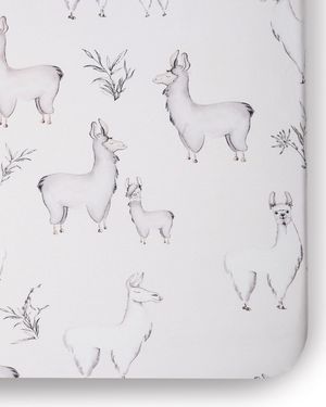 Llama Jersey Crib Sheet