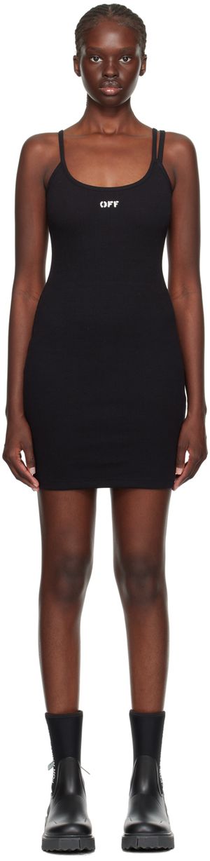 Off-White Black Stamp Minidress