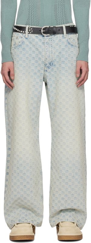 MISBHV Jean bleu à monogrammes