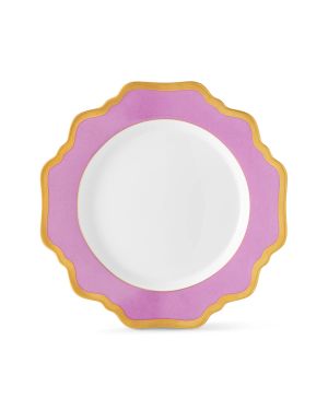 Purple Rimmed Bread & Butter Plate