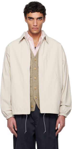 nanamica Beige Coach Reversible Jacket