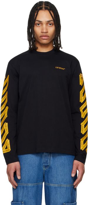 Off-White Black Tape Arrow Skate Long Sleeve T-shirt