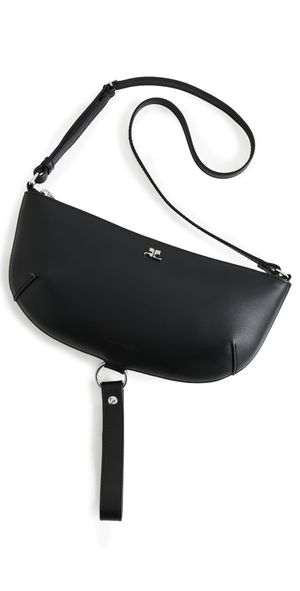 Courrèges Holy Eclipse Leather Bag Black One Size