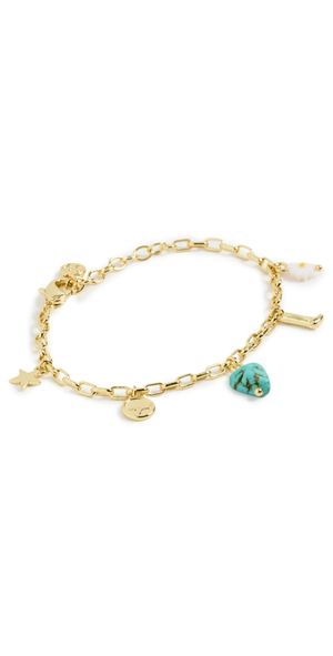 Gorjana Western Mini Charm Bracelet Gold One Size