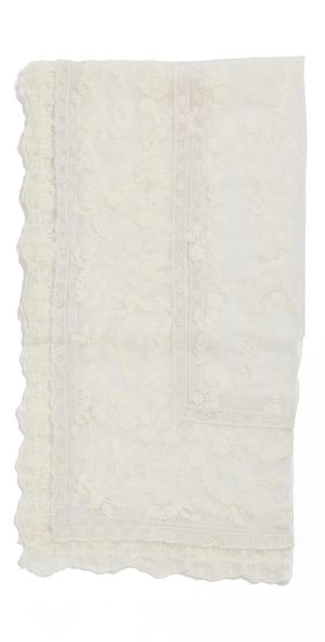 LoveShackFancy Victorian Table Runner White One Size