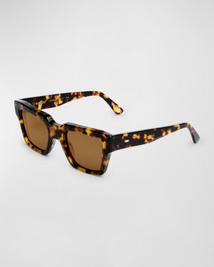 Mahi Havana Acetate Square Sunglasses