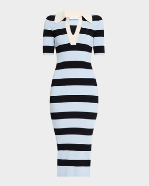 Darcy Stripe Bodycon Midi Dress