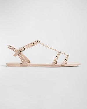 Rockstud Jelly Flat Gladiator Sandals