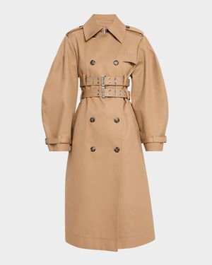 Bonded Cotton Trench Coat