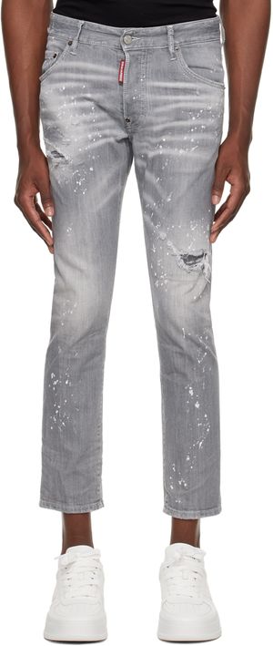Dsquared2 Gray Skater Jeans