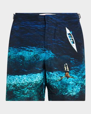 Men's Bulldog Photographic Deep Sea Swim Shorts