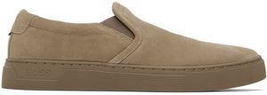 BOSS Brown Slip-On Sneakers