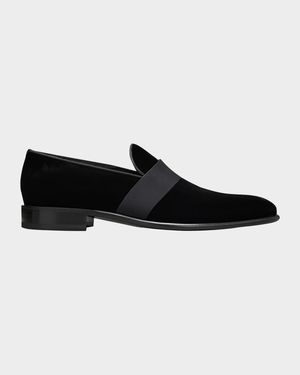 Men's Isomer Grosgrain Velvet Formal Loafers