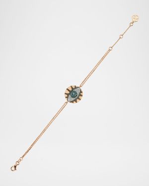 Eye Light Multi-Diamond Disc Bracelet