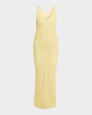 Emin Crystal Mesh Maxi Tank Dress
