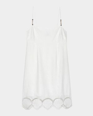 Susana Seashell Embroidered Mini Dress