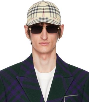 Burberry Beige Check Cap