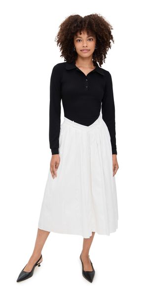 Elexiay Sonia Dress Black & White L
