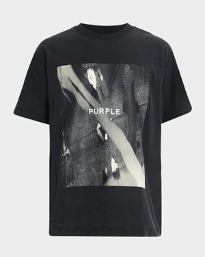 Men's Logo Textured Jersey T-Shirt