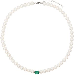 Yvonne Léon Off-White Perles Necklace