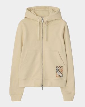 Logo Patch Zip-Up Hoodie