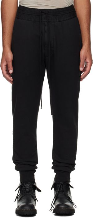 Julius Black Cotton Heavy Sweatpants