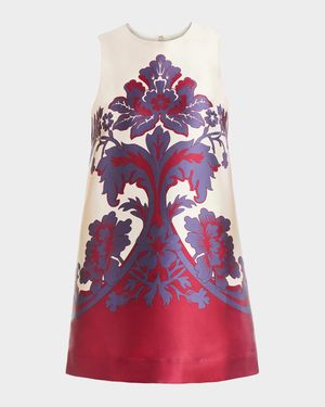 Fiona Sleeveless Floral-Print Mini Shift Dress