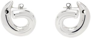 Bottega Veneta Silver Sardine Earrings