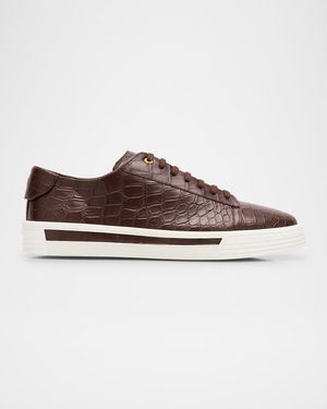 Men's Crocodile Leather Sneakers