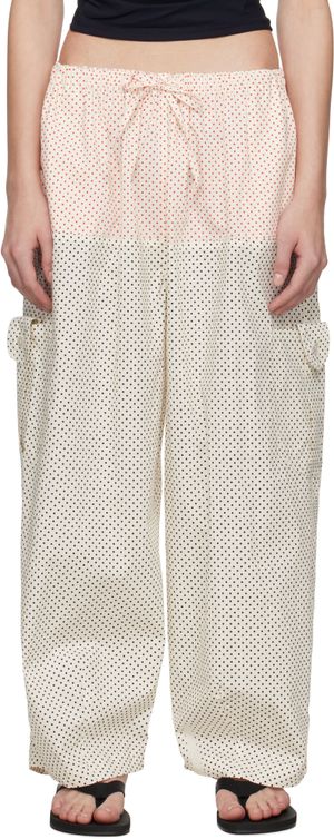 SC103 Off-White Margin Trousers
