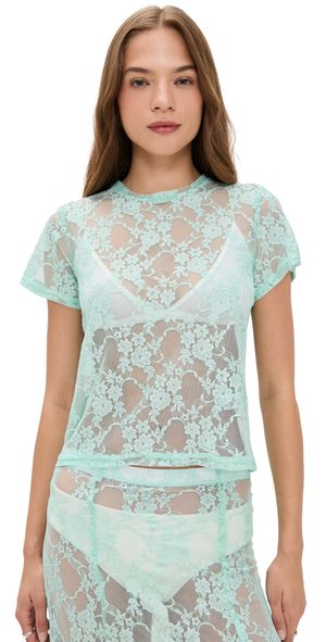 LE BOP Lace Tee Ivory XXL