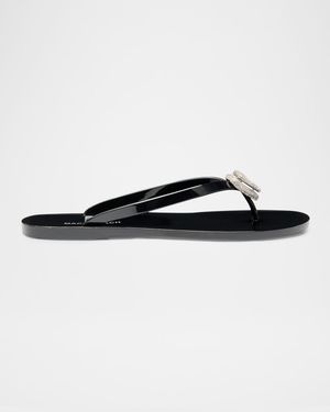 Double Heart Rubber Thong Sandals