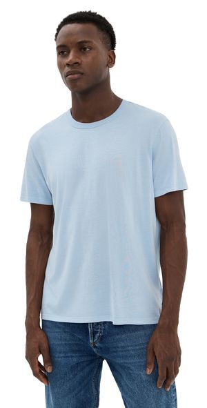 Marine Layer Signature Sea Change Crew Tee Soft Chambray S