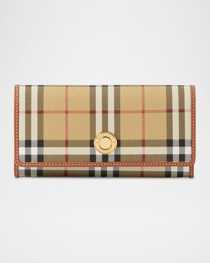 Halton Check Continental Wallet