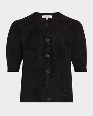 Shrunken Short-Sleeve Cardigan