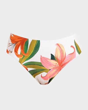 Jungle Blossoms Mid-Rise Bikini Bottoms