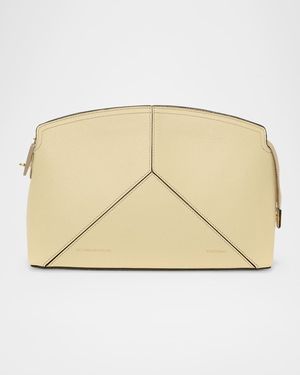 The Victoria Zip Leather Clutch Bag