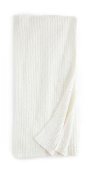 Barefoot Dreams CozyChic Ribbed Throw White One Size