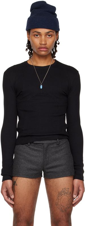 K.NGSLEY Black Dani Long Sleeve T-Shirt