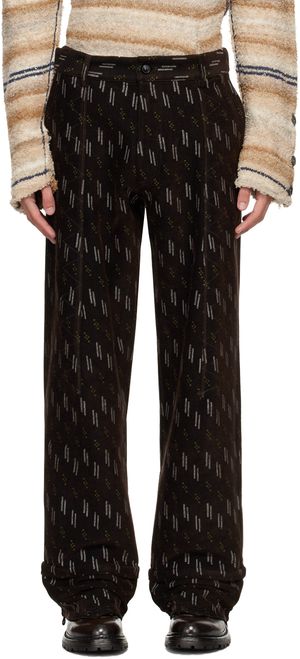 Kiko Kostadinov Brown Jacklight Trousers