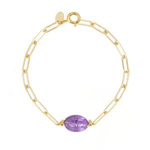 Nilai - Bracelet scarabée - Taille Unique - Violet