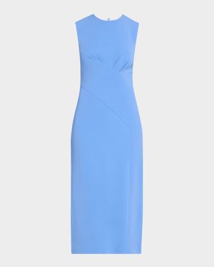 Mila Sleeveless Crossover Midi Dress