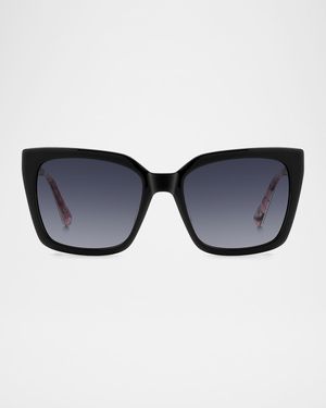 lilah square acetate sunglasses