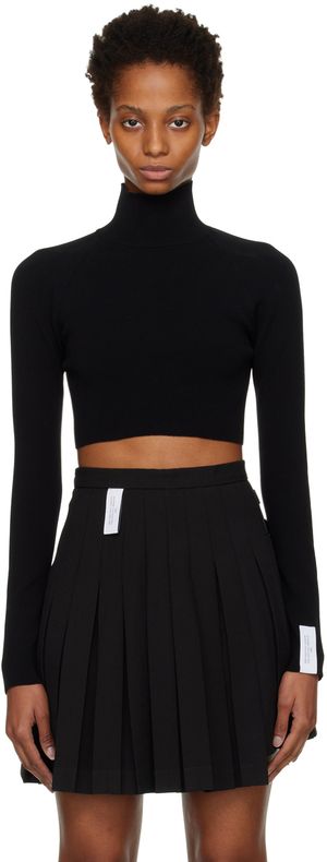 Rokh Black Ribbon Turtleneck