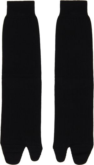 Maison Margiela Chaussettes noires à bout Tabi